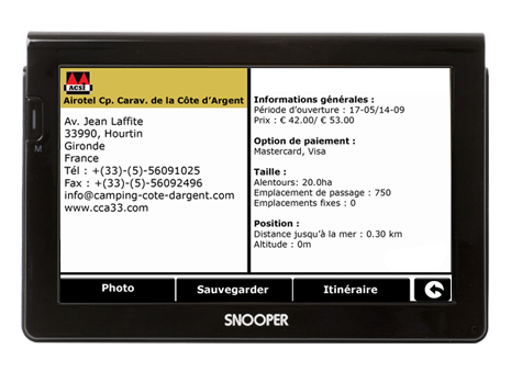Sites de Camping CC7000 par ACSI